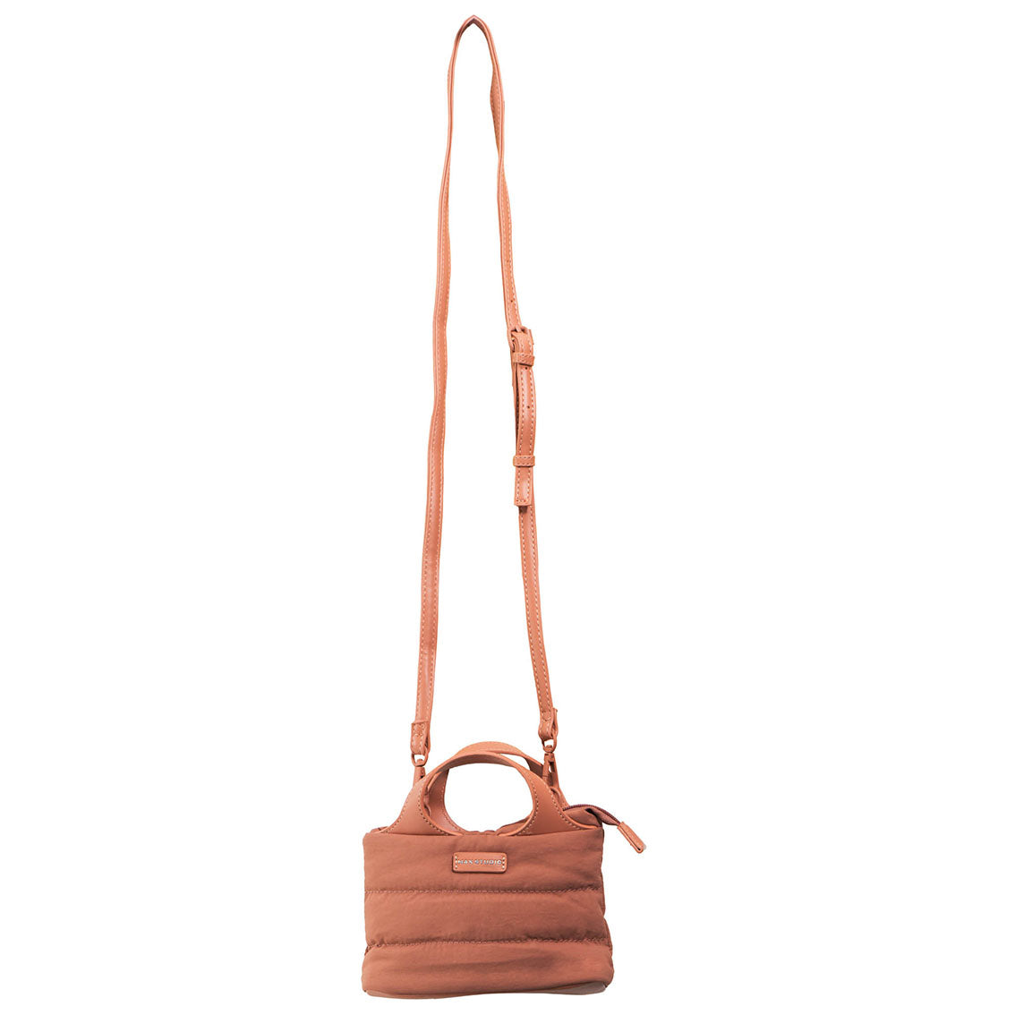 Max Studio Matte Puffer Nylon Tubular Quilt Tote