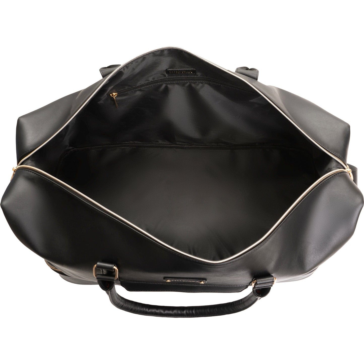 Ellen Tracy 20 In. Smooth Faux Vachetta Leather Drop Bottom Duffle