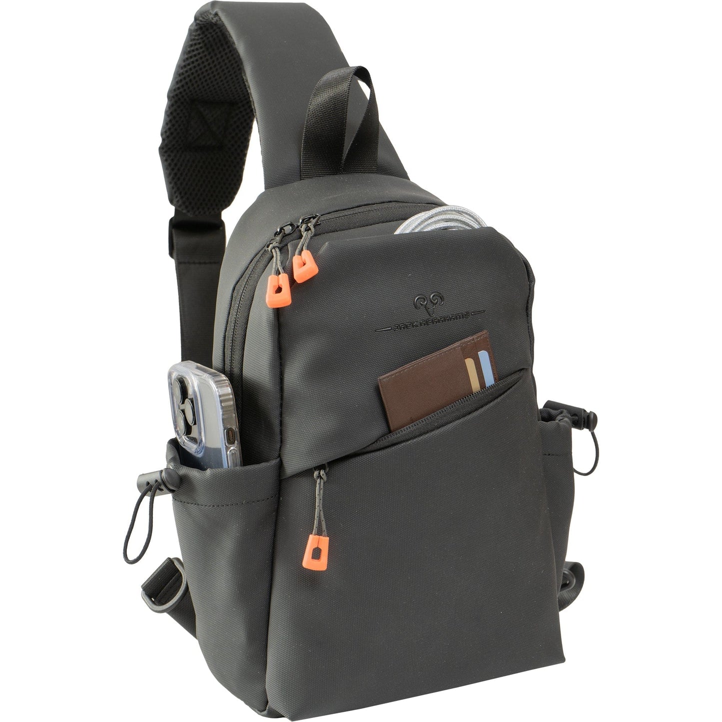 The Indio | 14-In Textured Tarpaulin Crossbody Sling Bag