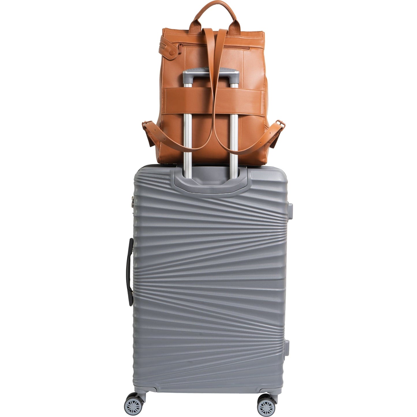 Boarding Pass The Verona Vegan Vachetta Leather Square Backpack