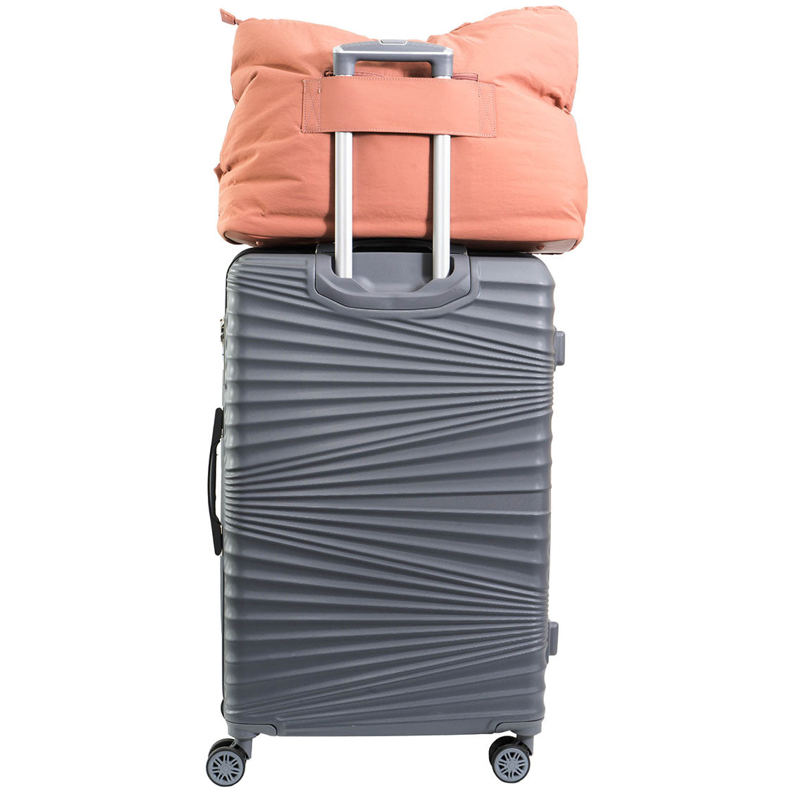 Max Studio Matte Puffer Nylon Tubular Quilt Tote