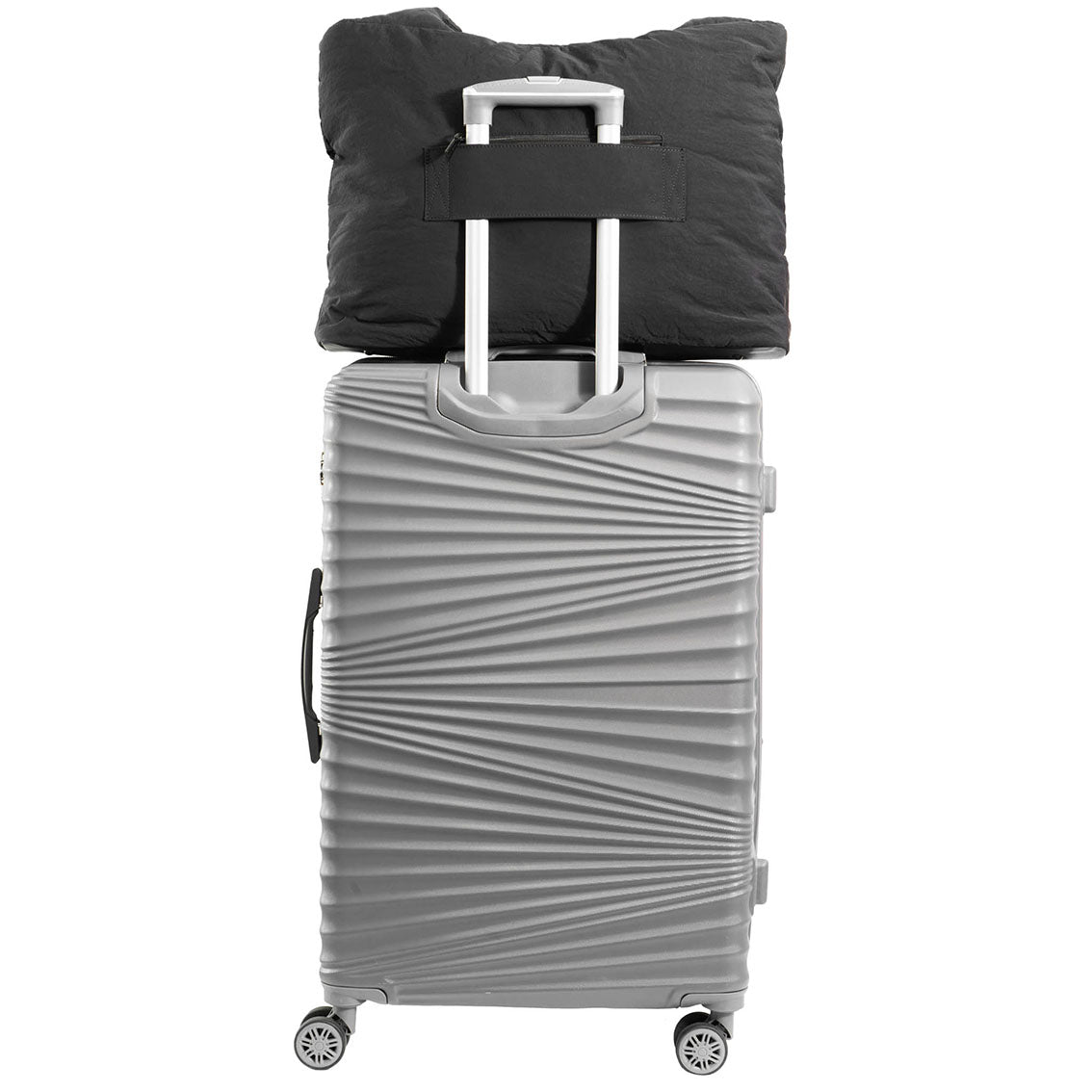 Max Studio Matte Puffer Nylon Tubular Quilt Tote