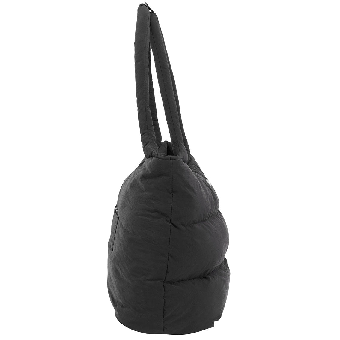 Max Studio Matte Puffer Nylon Tubular Quilt Tote