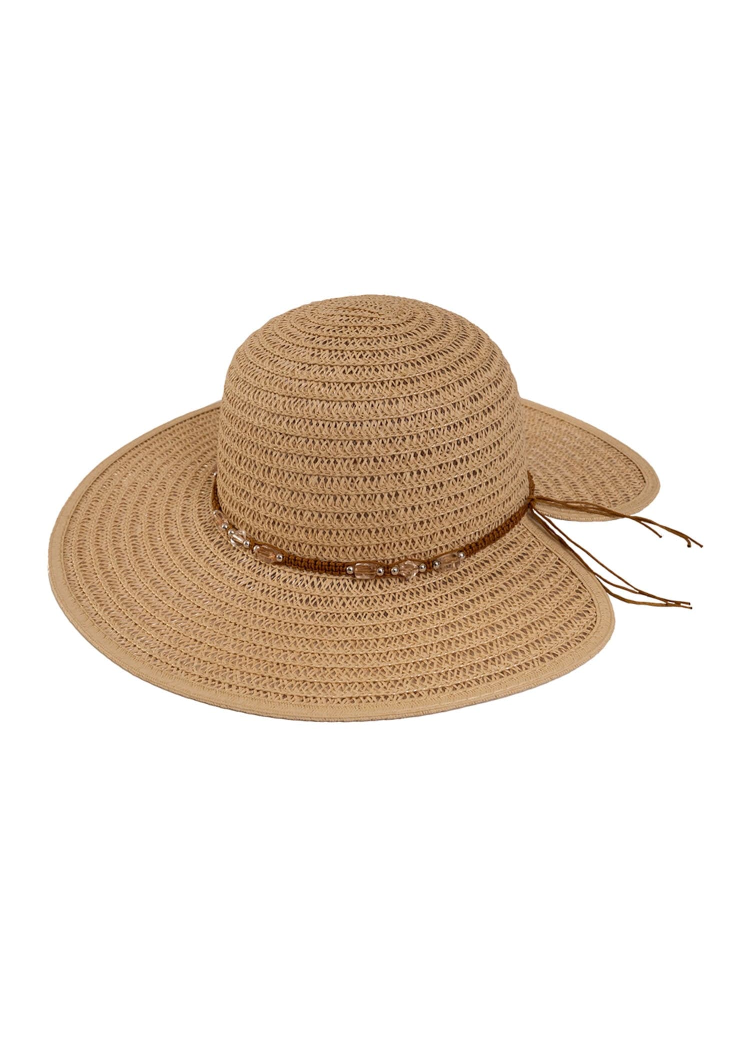 MAGID UPF 50+ Sun Straw Hat HA-5875-Blk-White-2.jpg main image 3