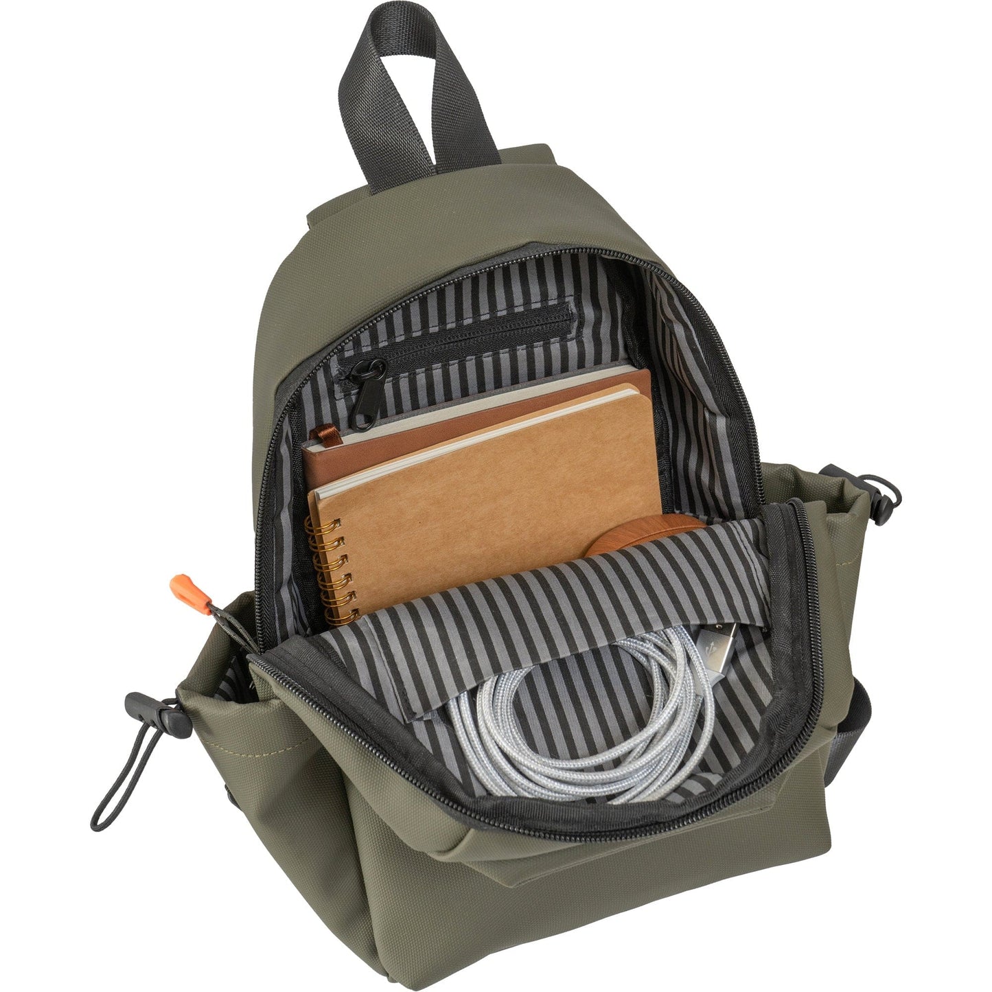 The Indio | 14-In Textured Tarpaulin Crossbody Sling Bag