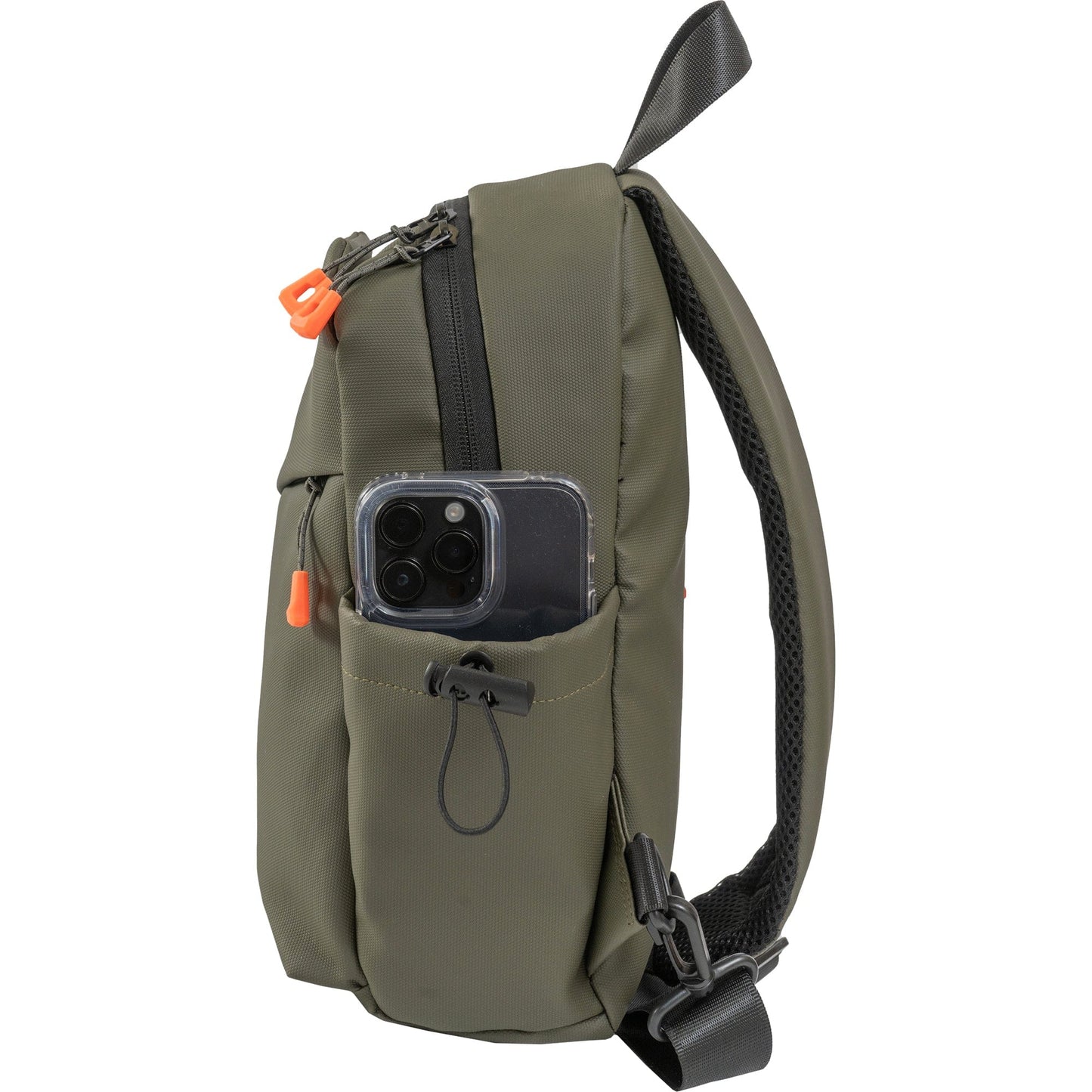 The Indio | 14-In Textured Tarpaulin Crossbody Sling Bag