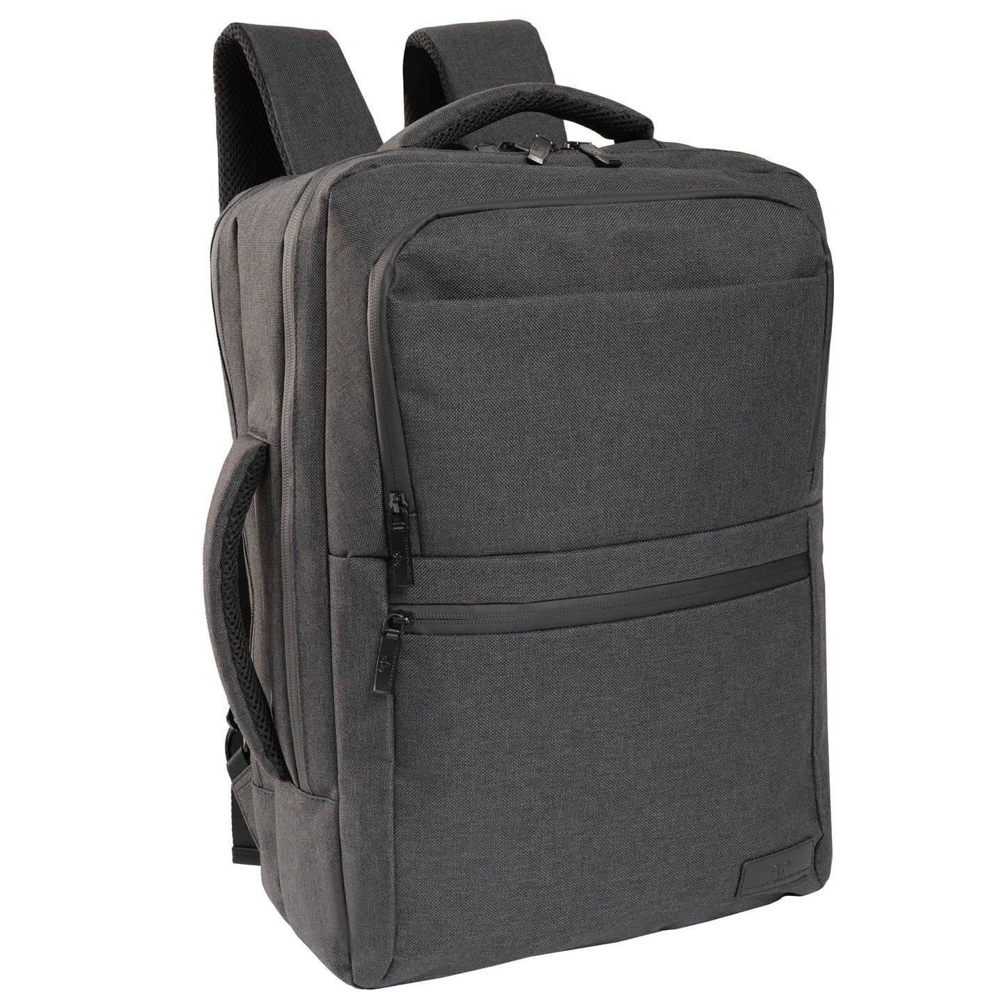 Jack Abrahams The Bristol Twill Nylon 19-In Convertible Travel Backpack