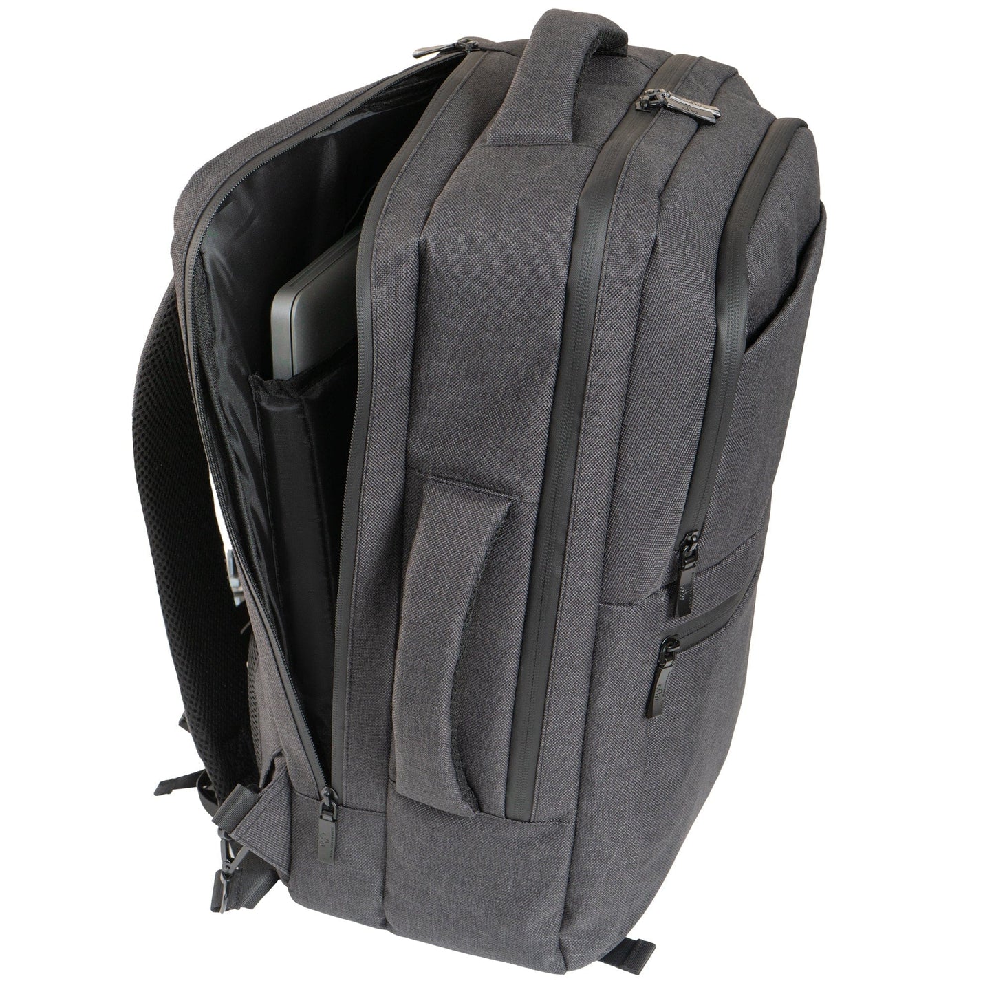 Jack Abrahams The Bristol Twill Nylon 19-In Convertible Travel Backpack