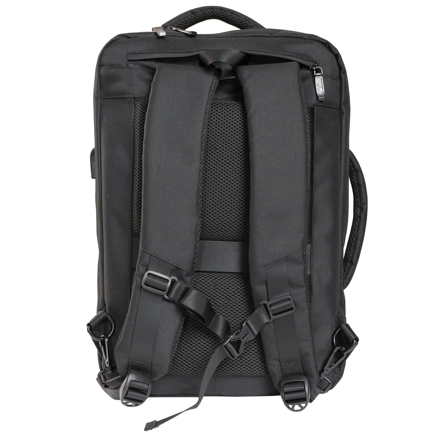 Jack Abrahams The Bristol Twill Nylon 19-In Convertible Travel Backpack