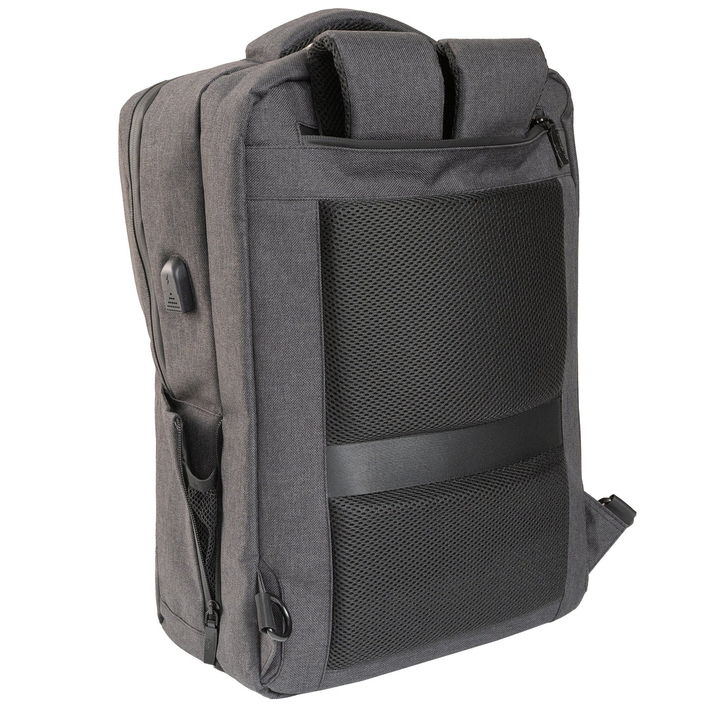 Jack Abrahams The Bristol Twill Nylon 19-In Convertible Travel Backpack