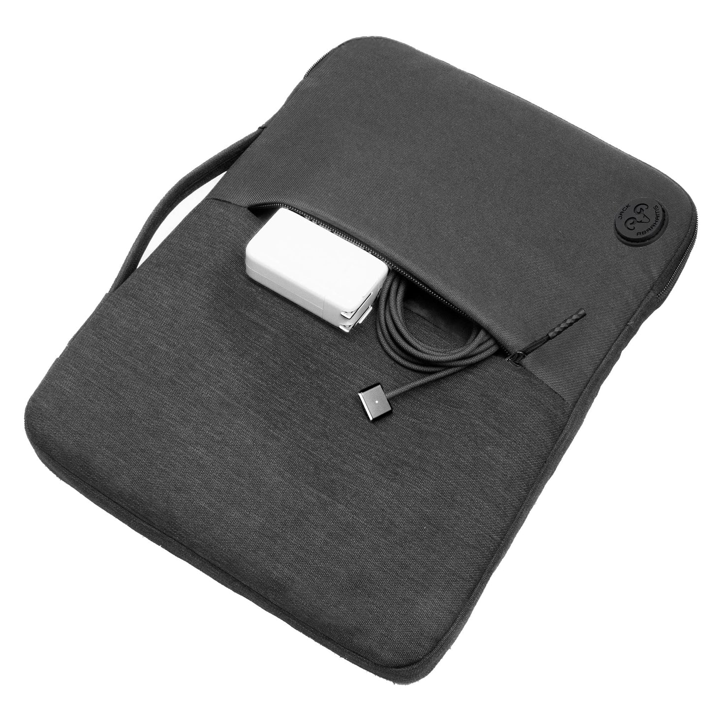 Jack Abrahams The Velocity Two-Tone Nylon Protective Padded Laptop Sleeve 4L