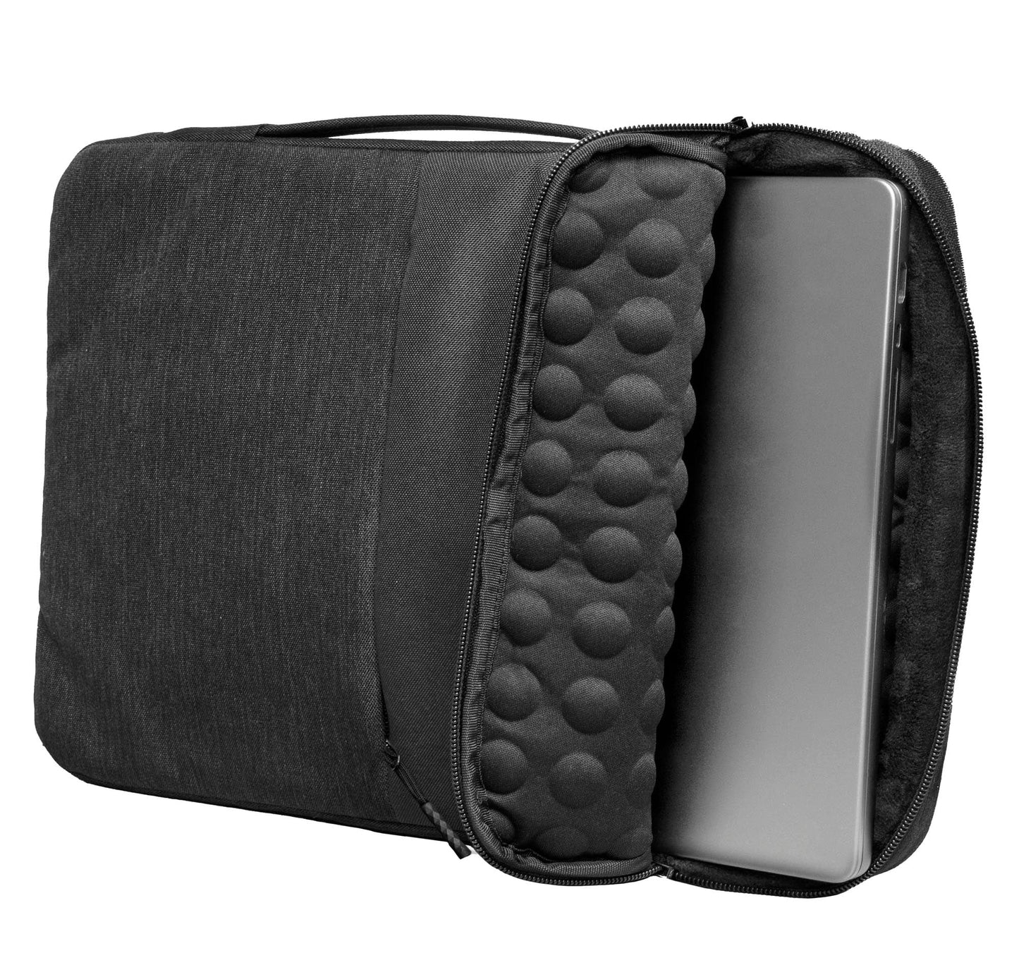 Jack Abrahams The Velocity Two-Tone Nylon Protective Padded Laptop Sleeve 4L