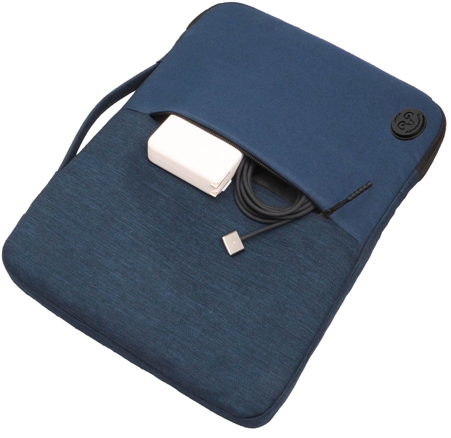 Jack Abrahams The Velocity Two-Tone Nylon Protective Padded Laptop Sleeve 4L