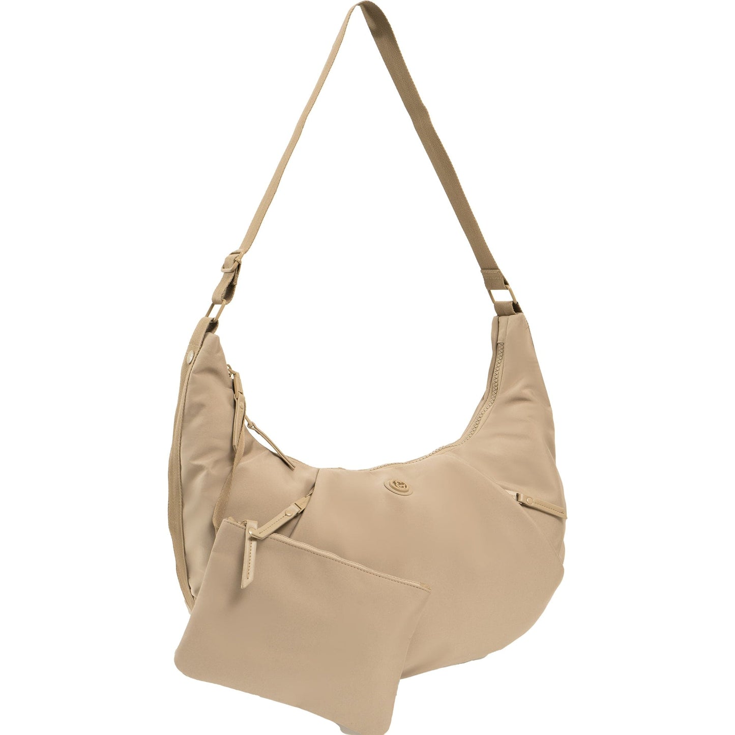 Joan and David Crescent Puffer Nylon Tote