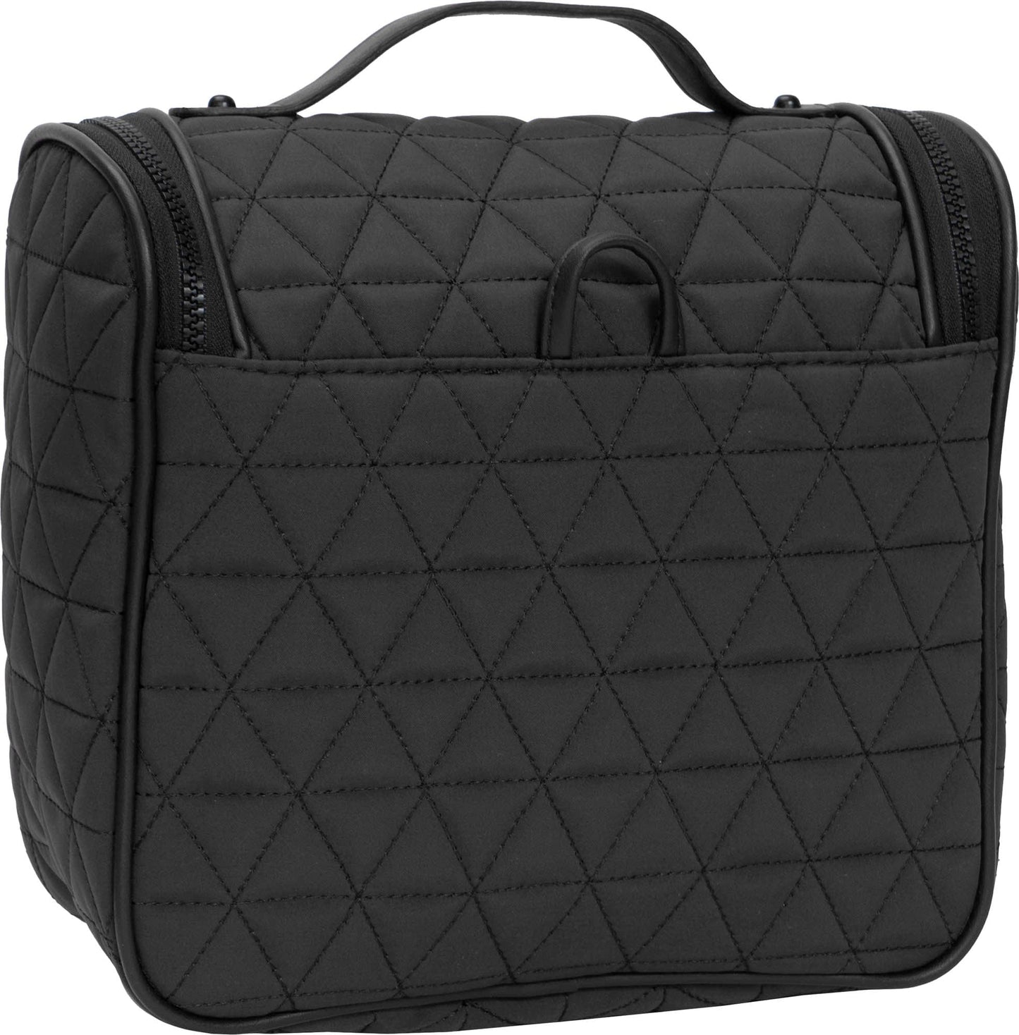 Joan & David High Density Triangle Quilted Hanging Toiletry Organizer Bag