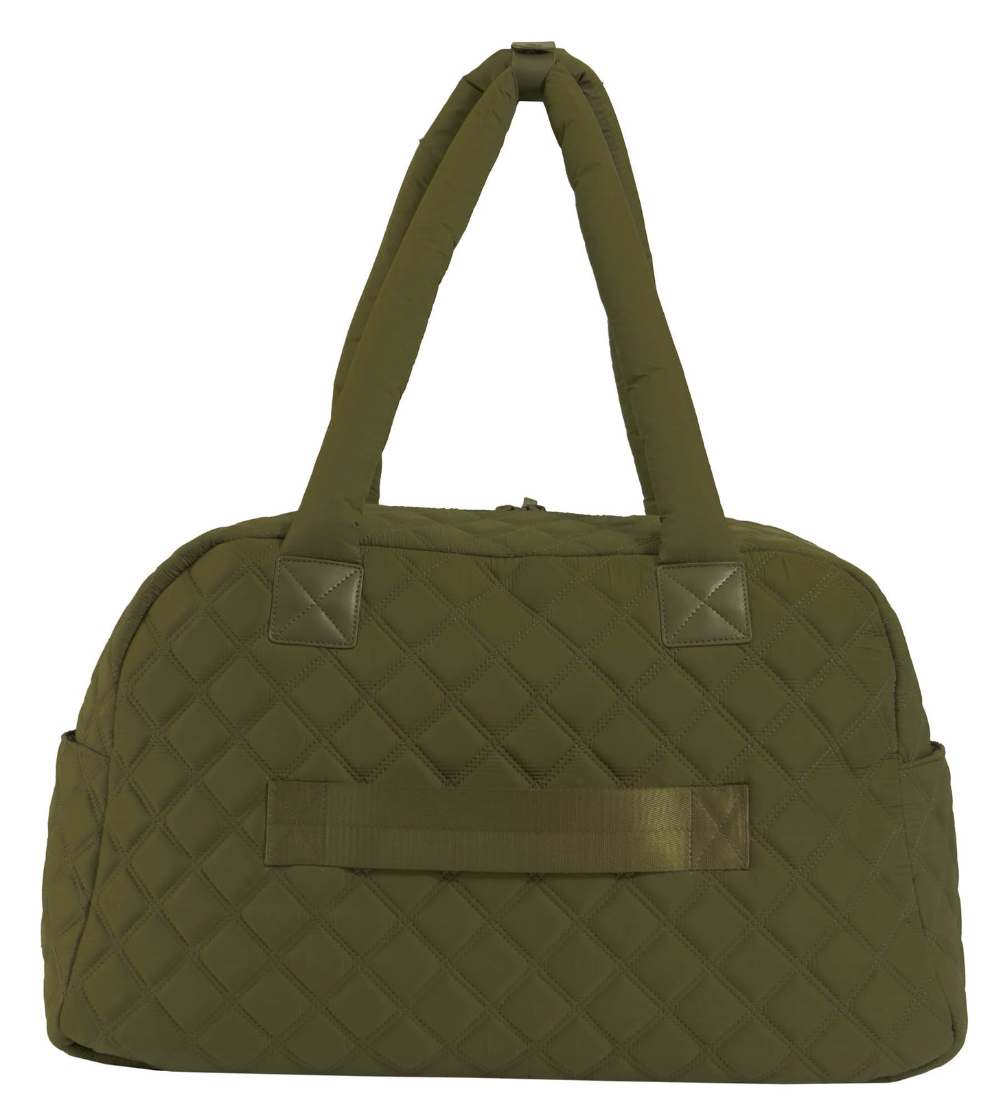 Joan & David 22 Inch Diamond Quilted 2 Pocket Parachute Nylon Duffel Bag