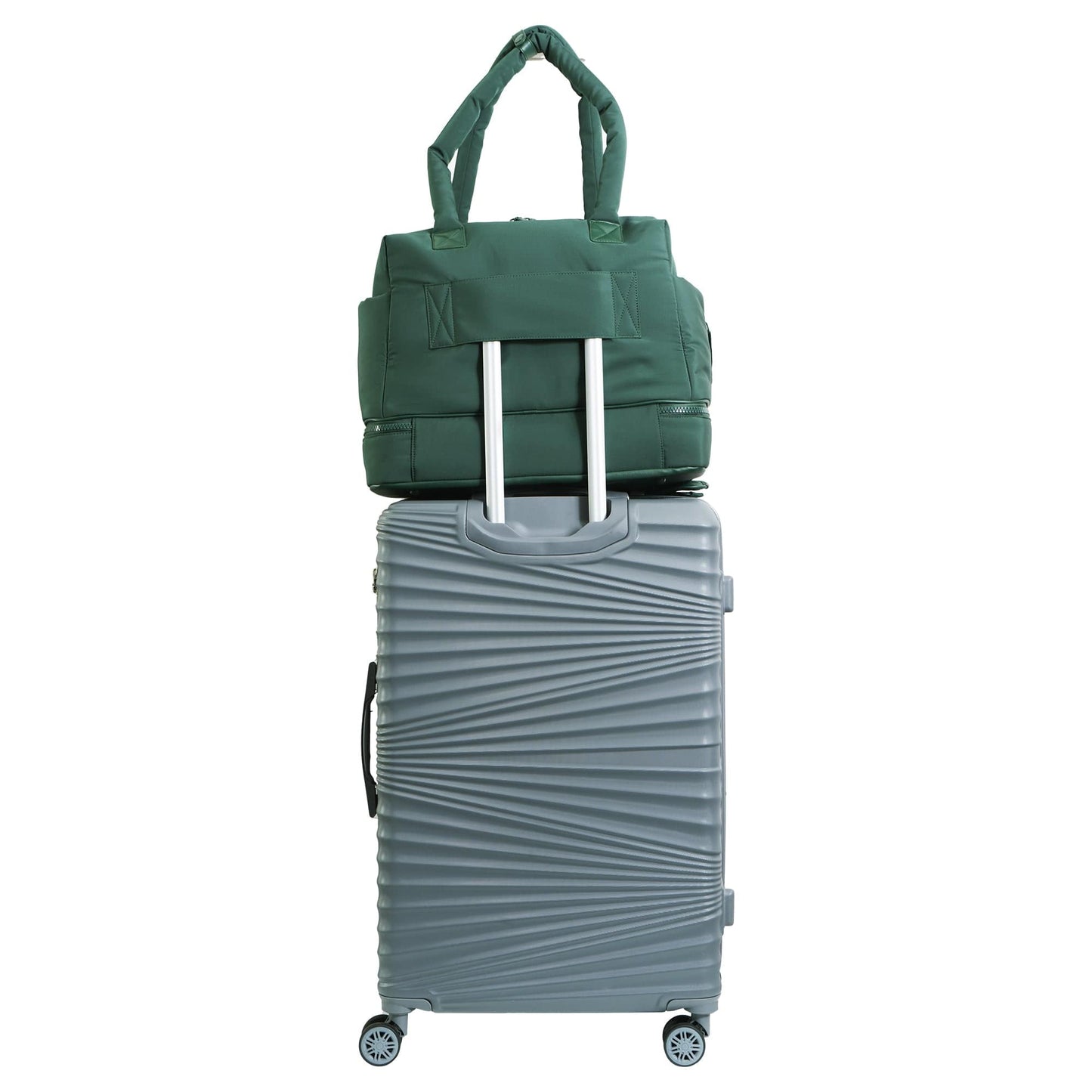Joan & David 18 Inch High Density Sport Nylon Drop Bottom Duffel Bag