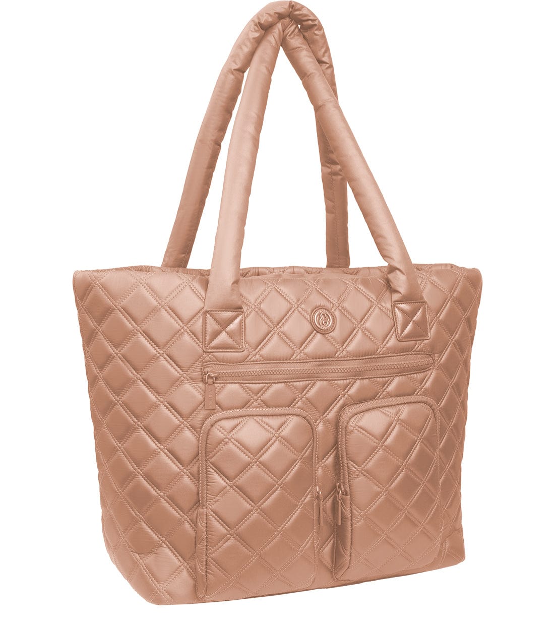 Joan & David Diamond Quilted Parachute Nylon Travel Tote