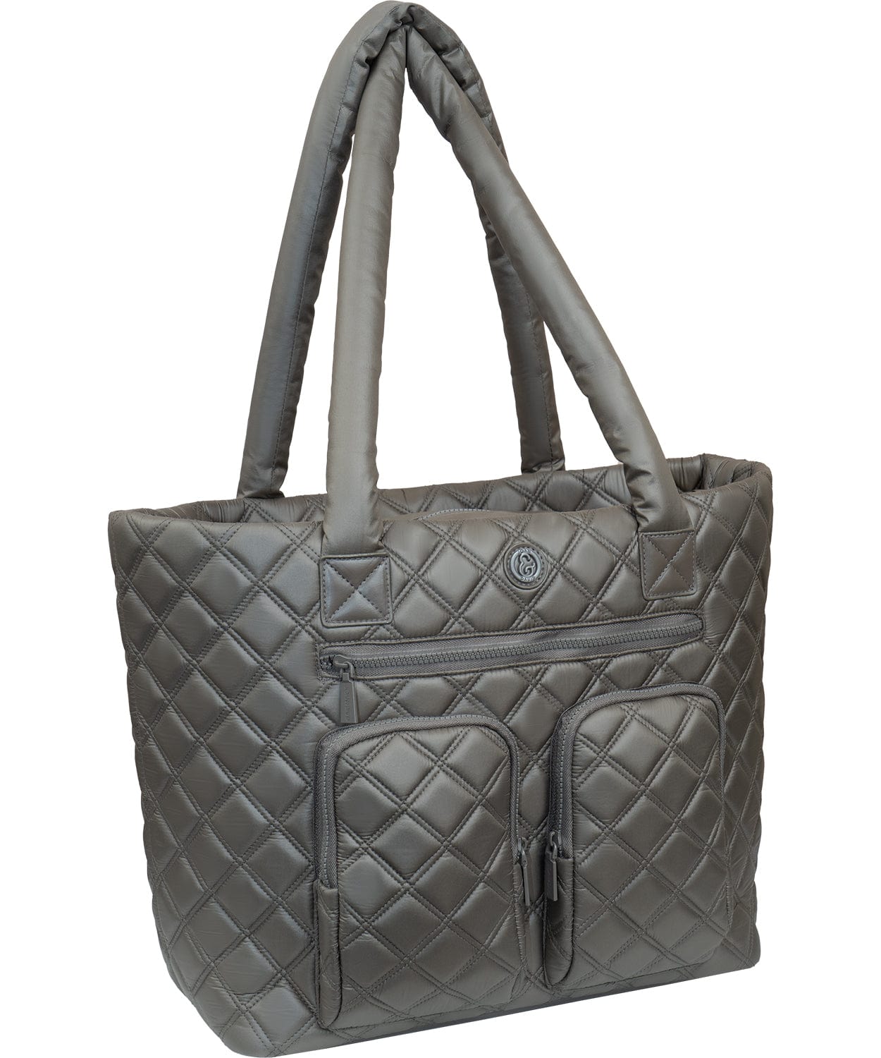 Joan & David Diamond Quilted Parachute Nylon Travel Tote