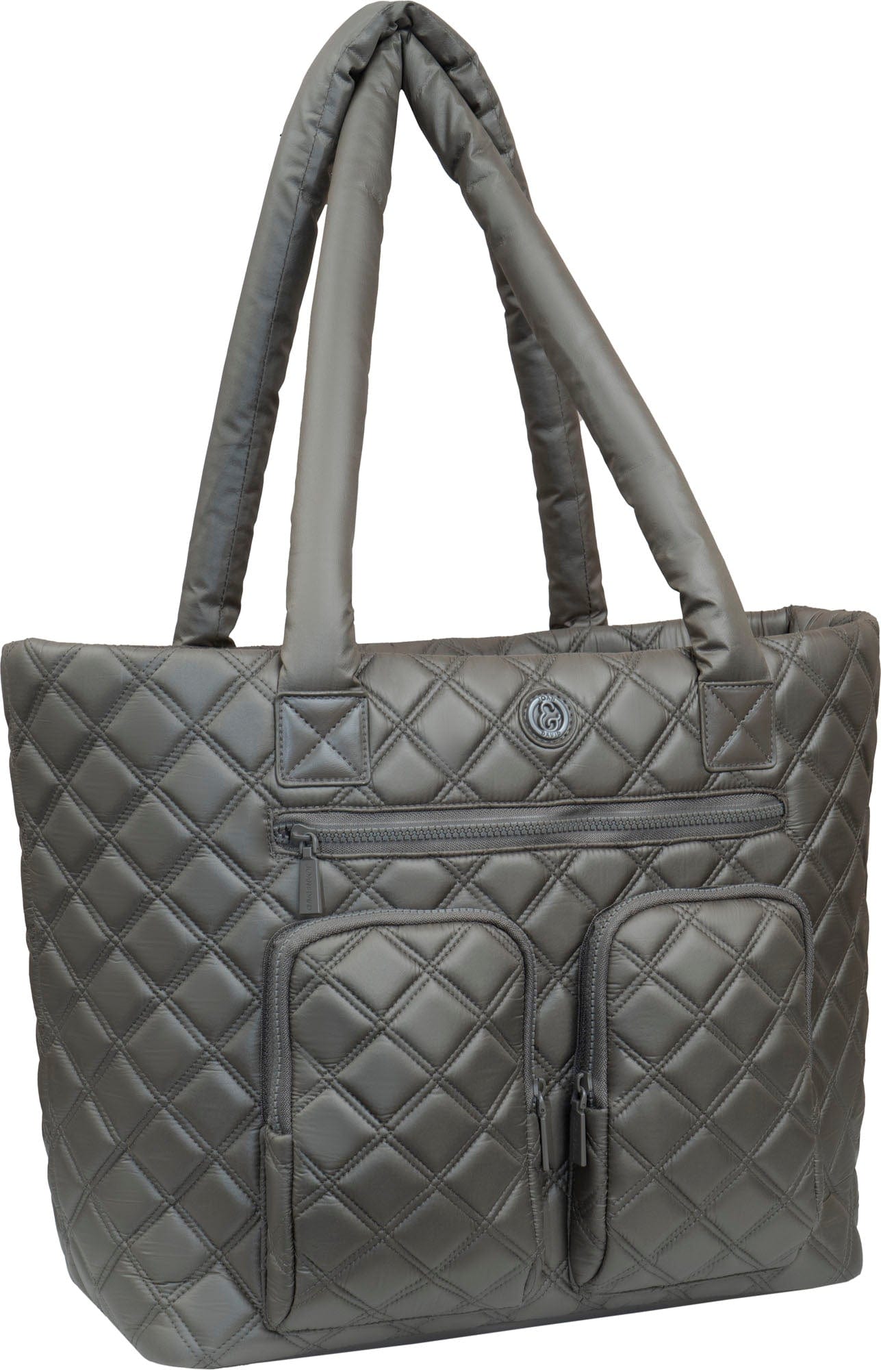 Joan & David Diamond Quilted Parachute Nylon Travel Tote