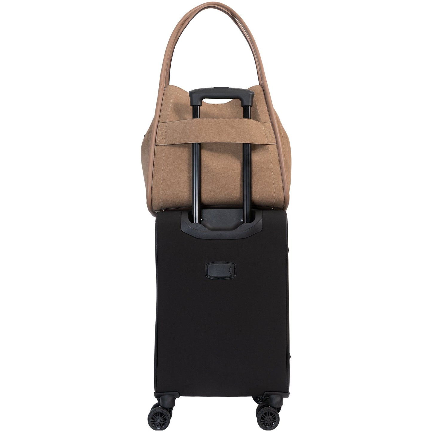 Joan & David Double Handle Faux Suede Tote