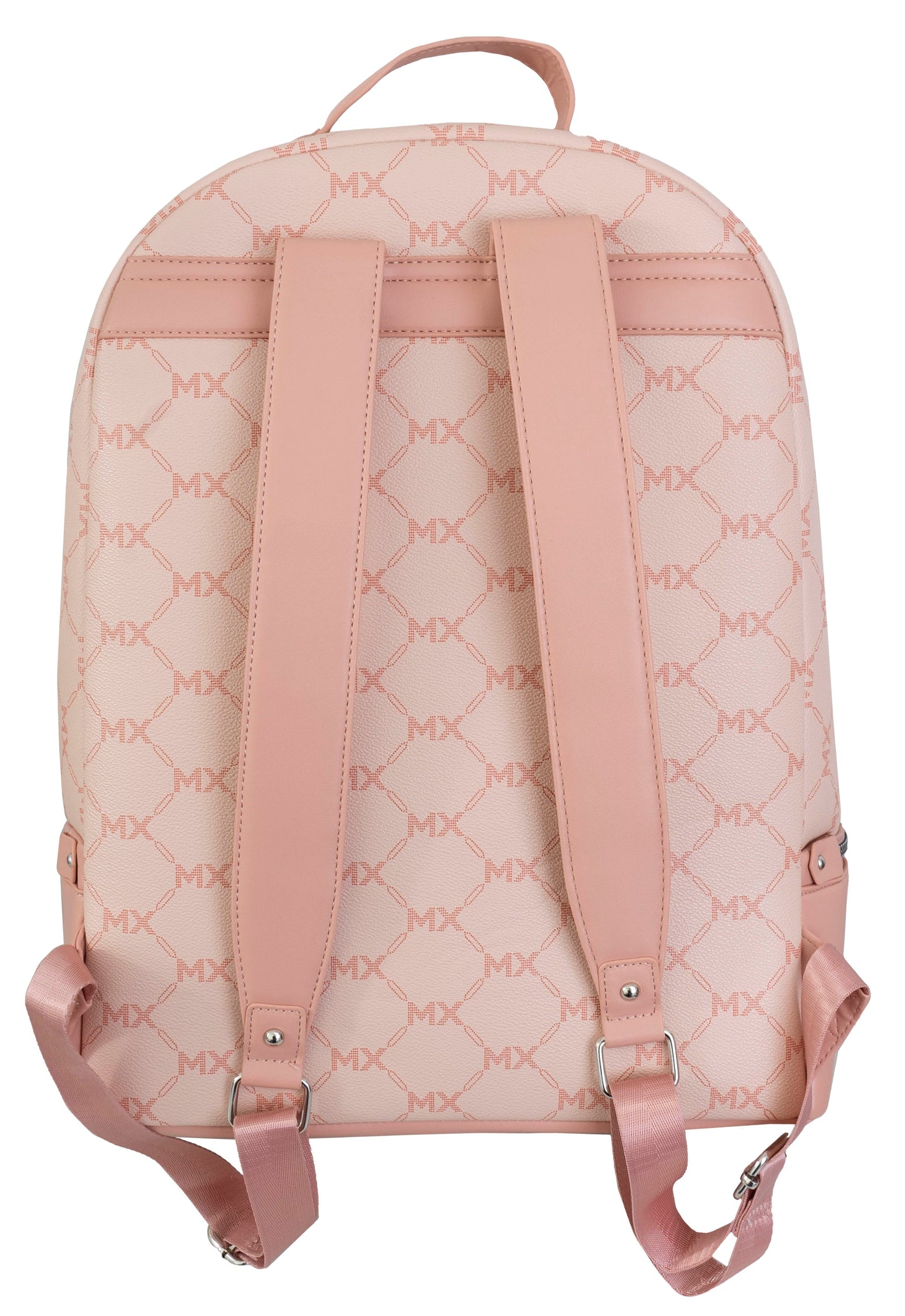 Max Studio Pebble Grain Signature Print Backpack with Zippered Bottom Compartment