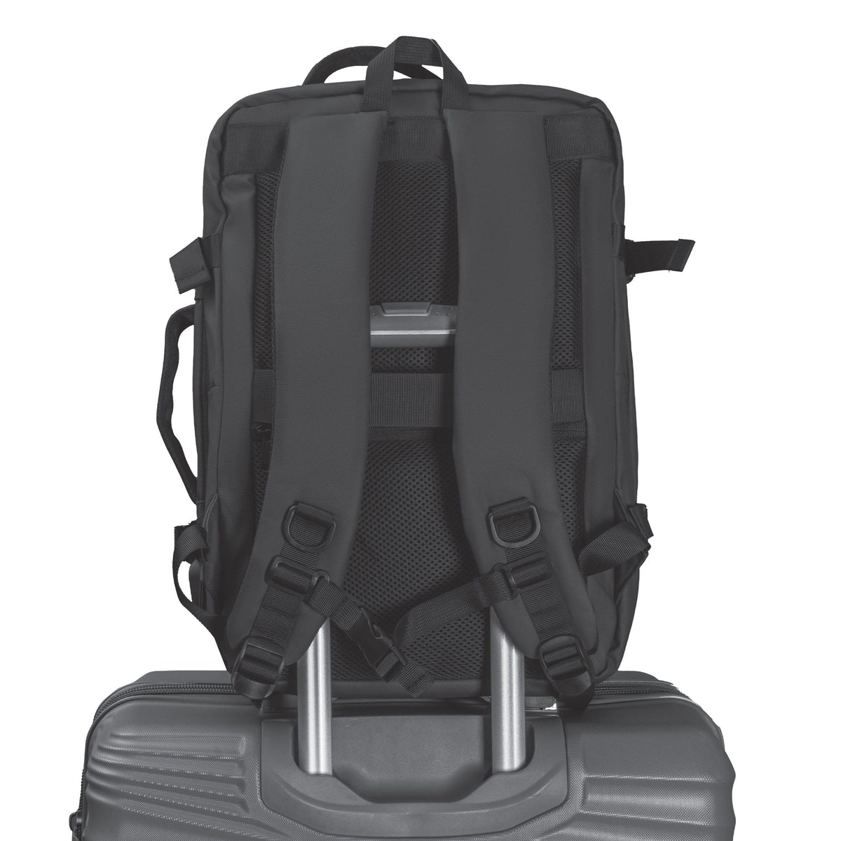 Jack Abrahams The Ozone 18 In Tarpulin Expandable Weekender Backpack
