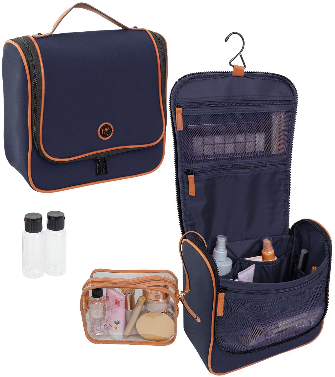 Joan & David High Density Sport Nylon Hanging Toiletry Organizer Bag