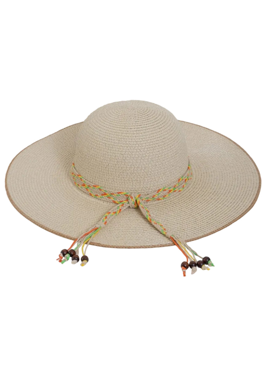 Max Studio Beaded Band Floppy Hat