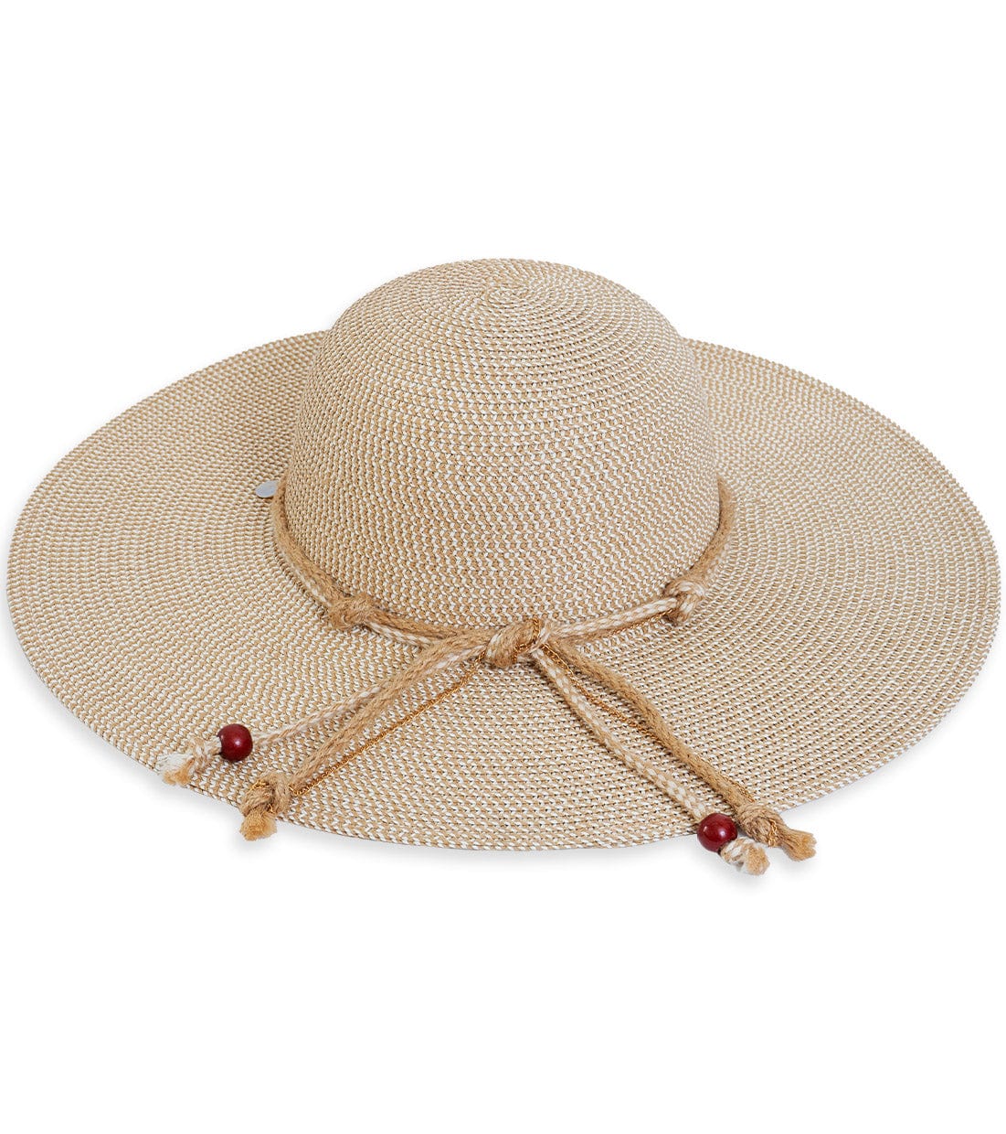 Max Studio Beaded Straw Floppy