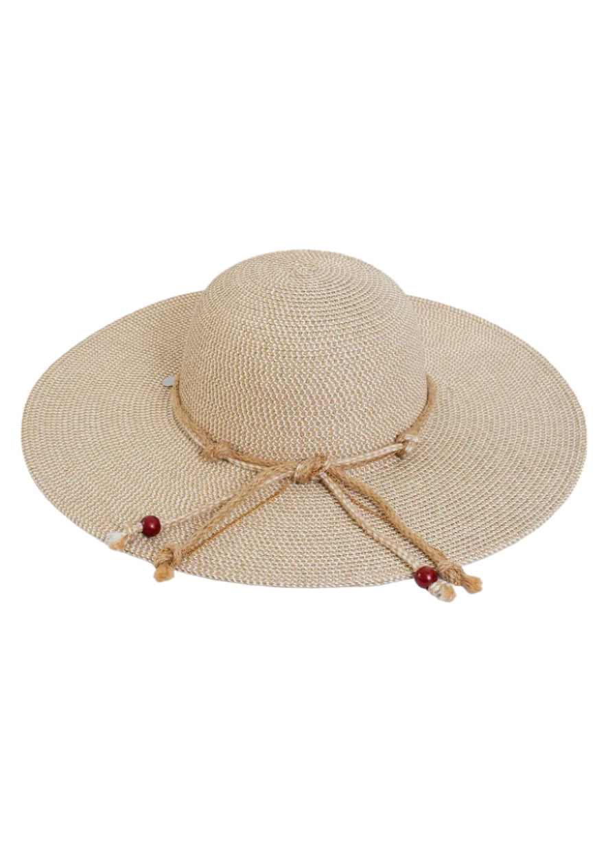 Max Studio Beaded Straw Floppy