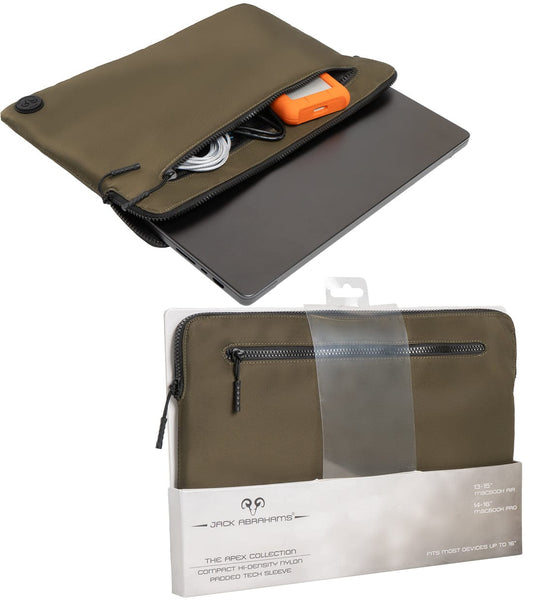 Jack Abrahams The Apex Nylon Protective Padded Laptop Sleeve 3L