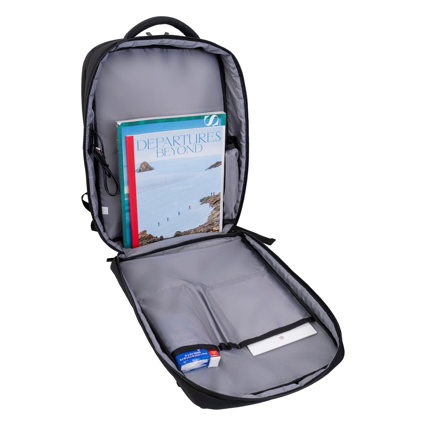 Jack Abrahams The Collins Men's 18-In Twill Workbook Backpack