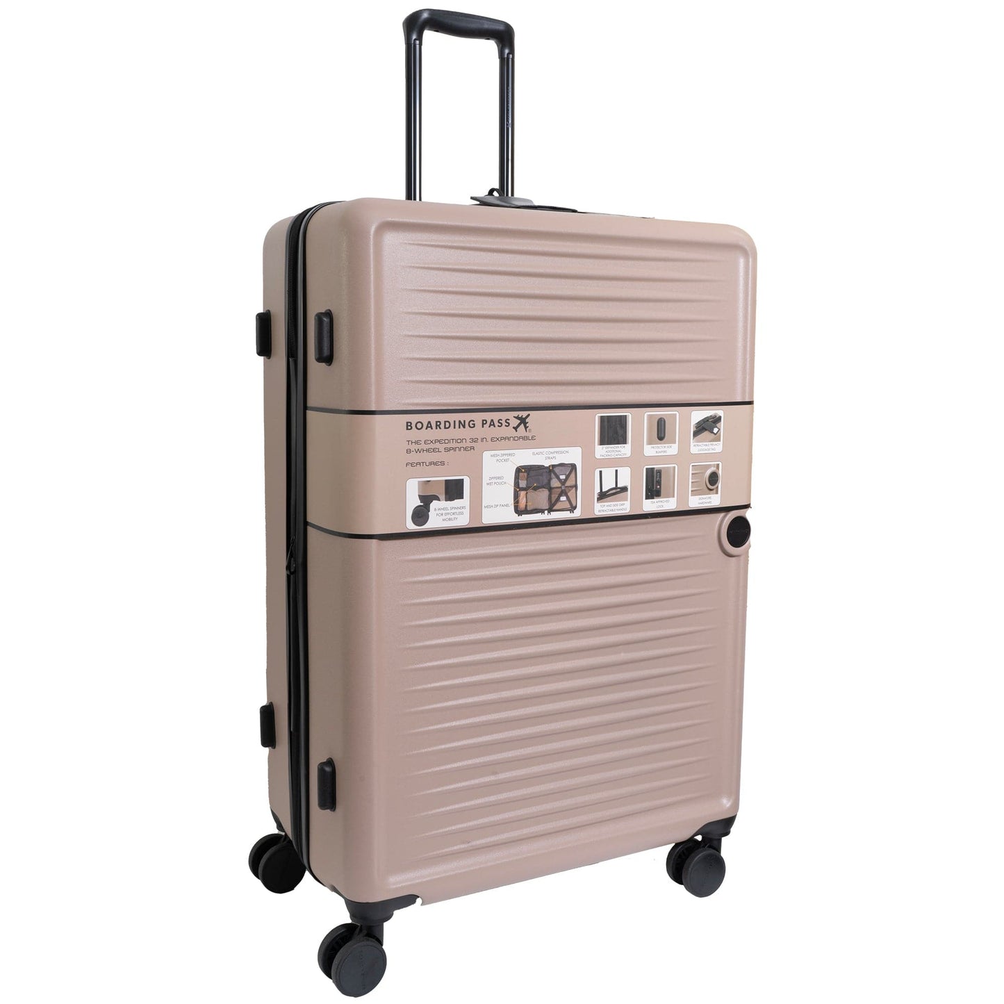 Boarding Pass The Expedition 3 Piece Luggage & Duffle Set