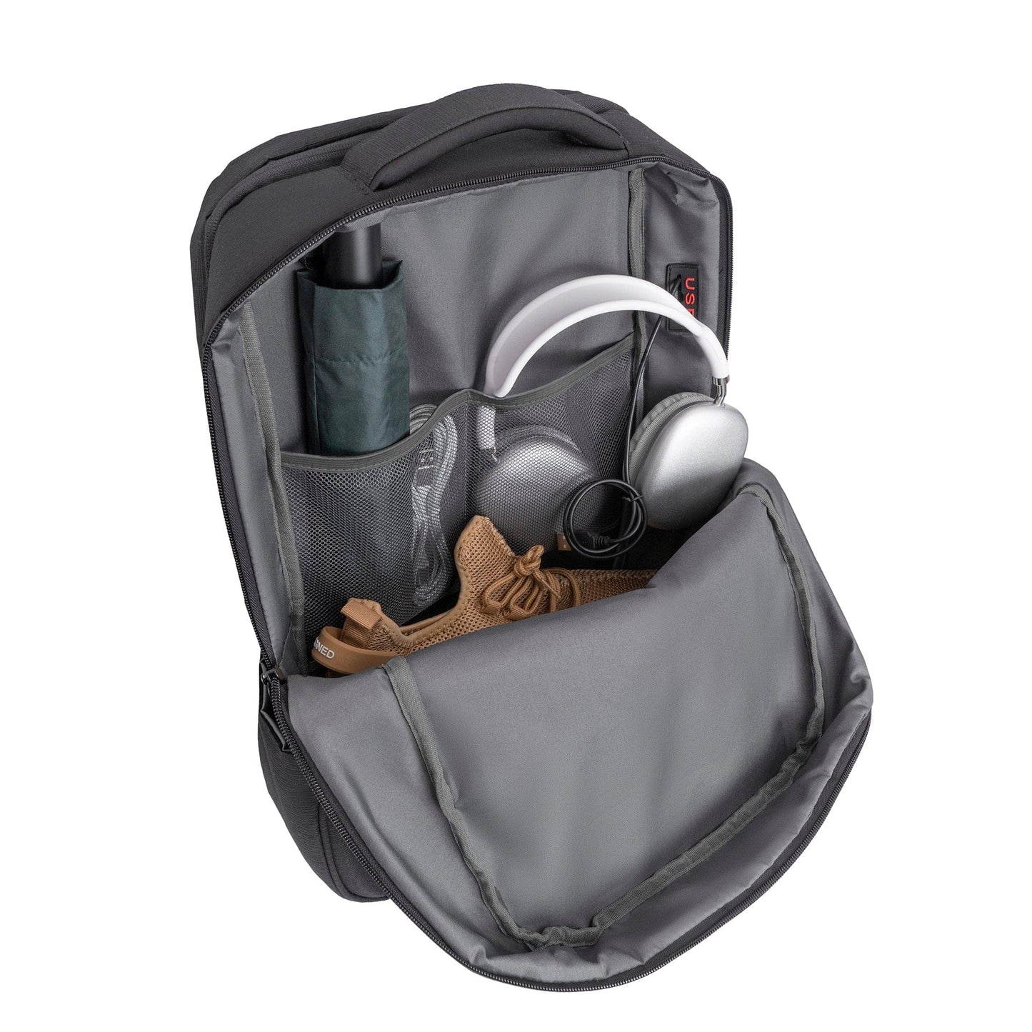 Jack Abrahams |The Columbia | Men's 18-In Lightweight Textured Workbook Backpack with USB Port