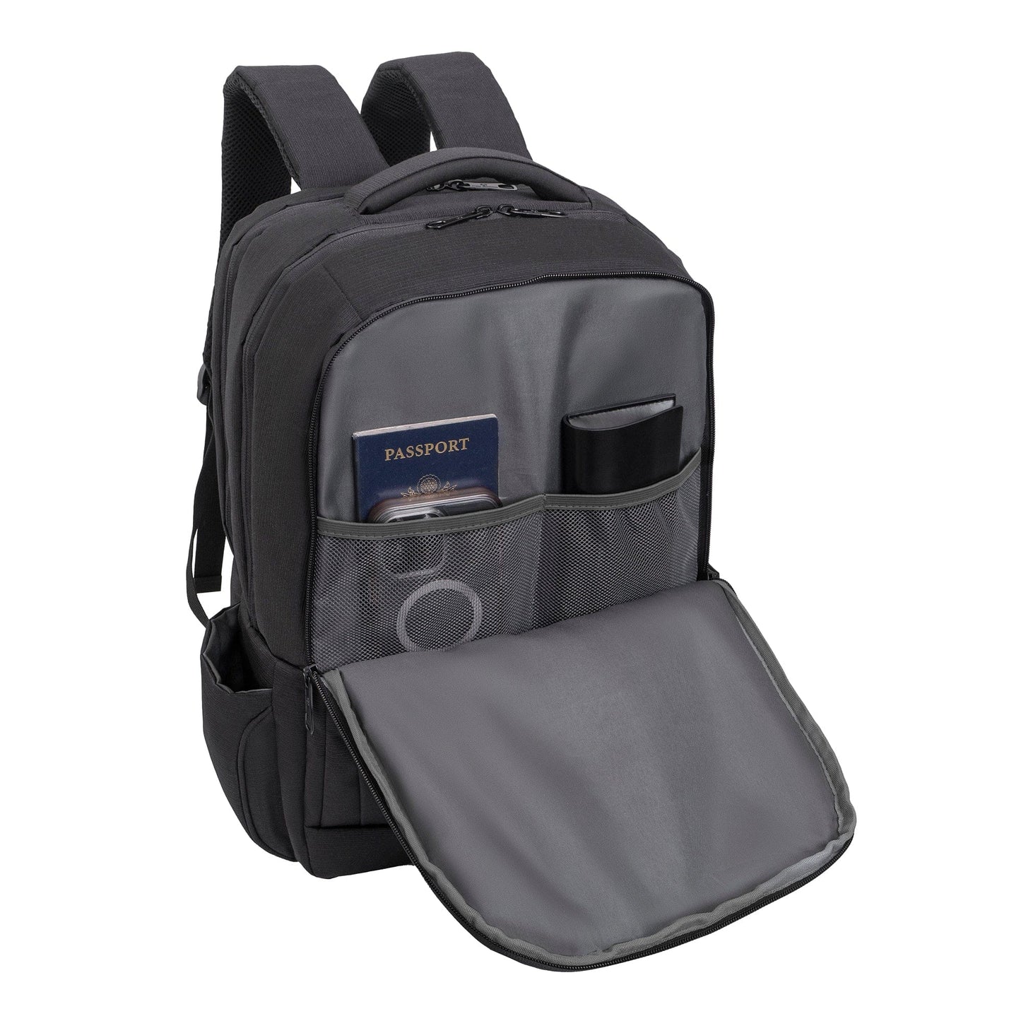 Jack Abrahams |The Columbia | Men's 18-In Lightweight Textured Workbook Backpack with USB Port