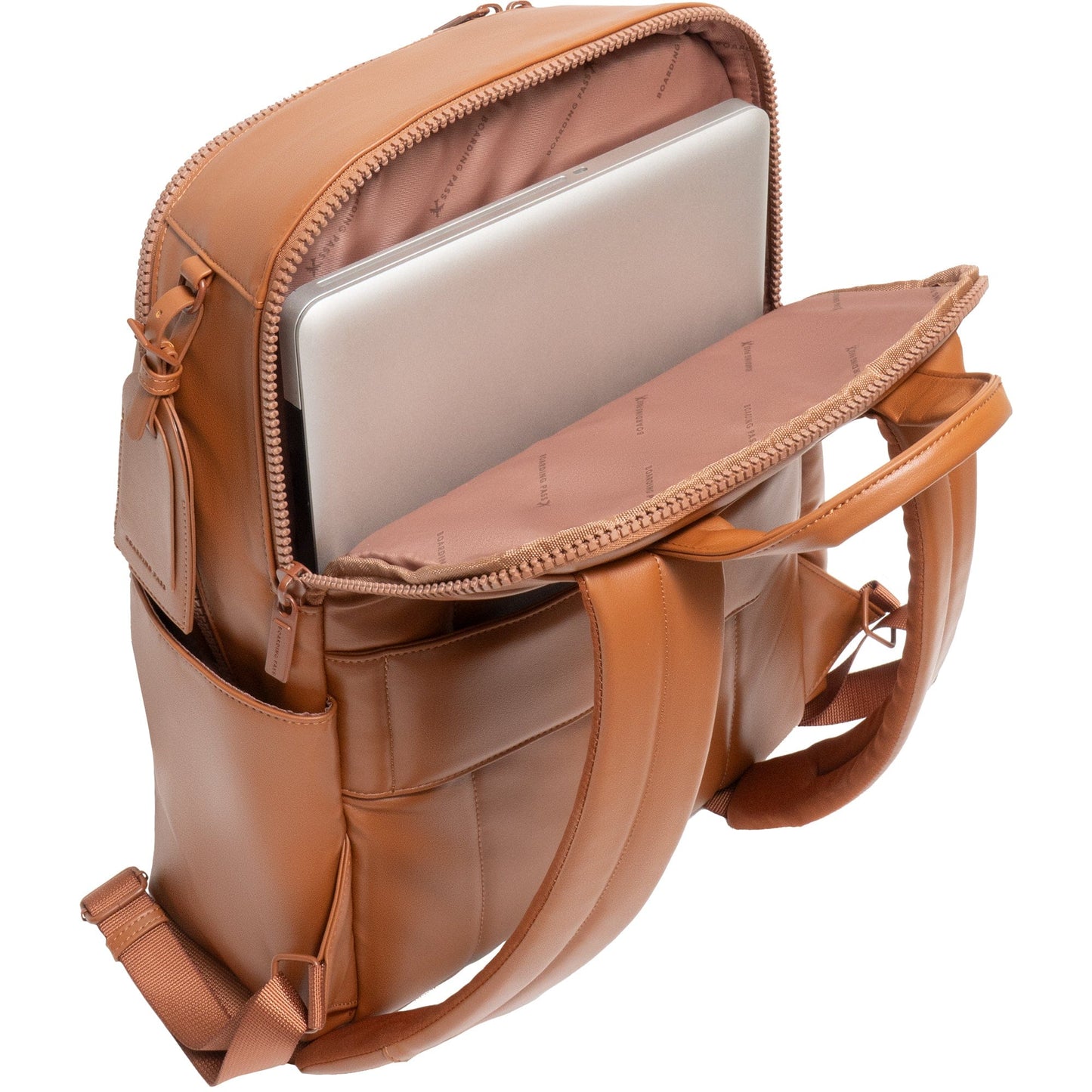 Boarding Pass The Verona Vegan Vachetta Faux Leather Backpack