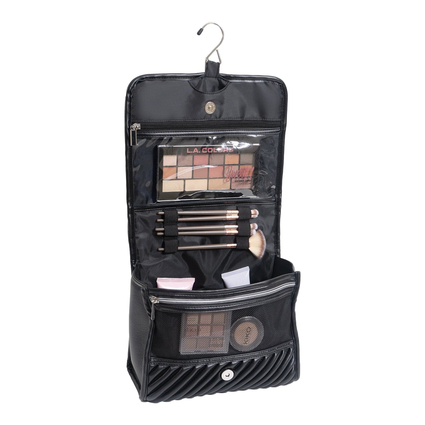 Joan & David The Large Hanging Diagonal Quilted Toiletry Case