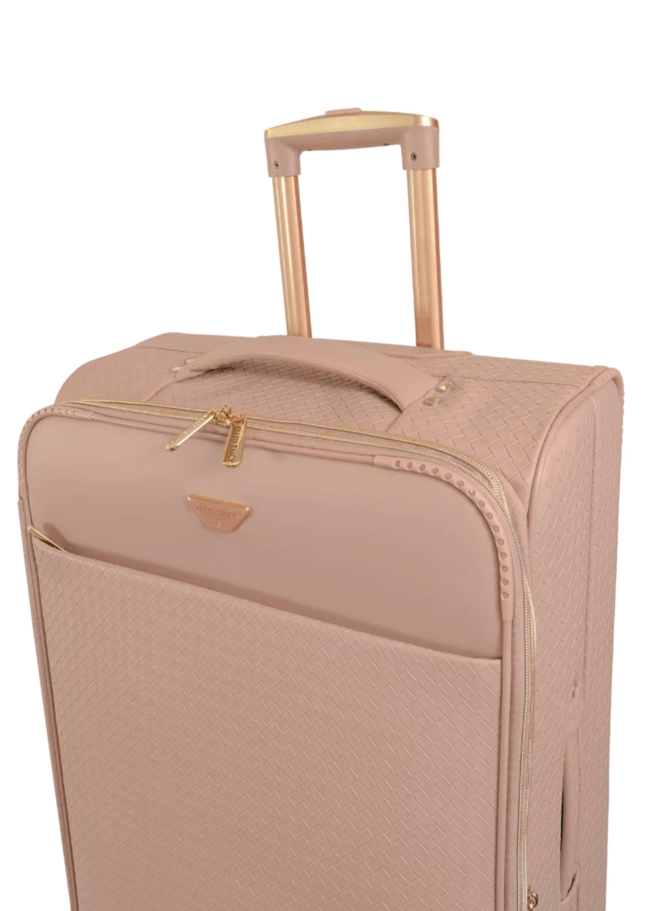 Ellen Tracy 3 PC Soft Sided Woven Faux Leather Luggage Set – 21