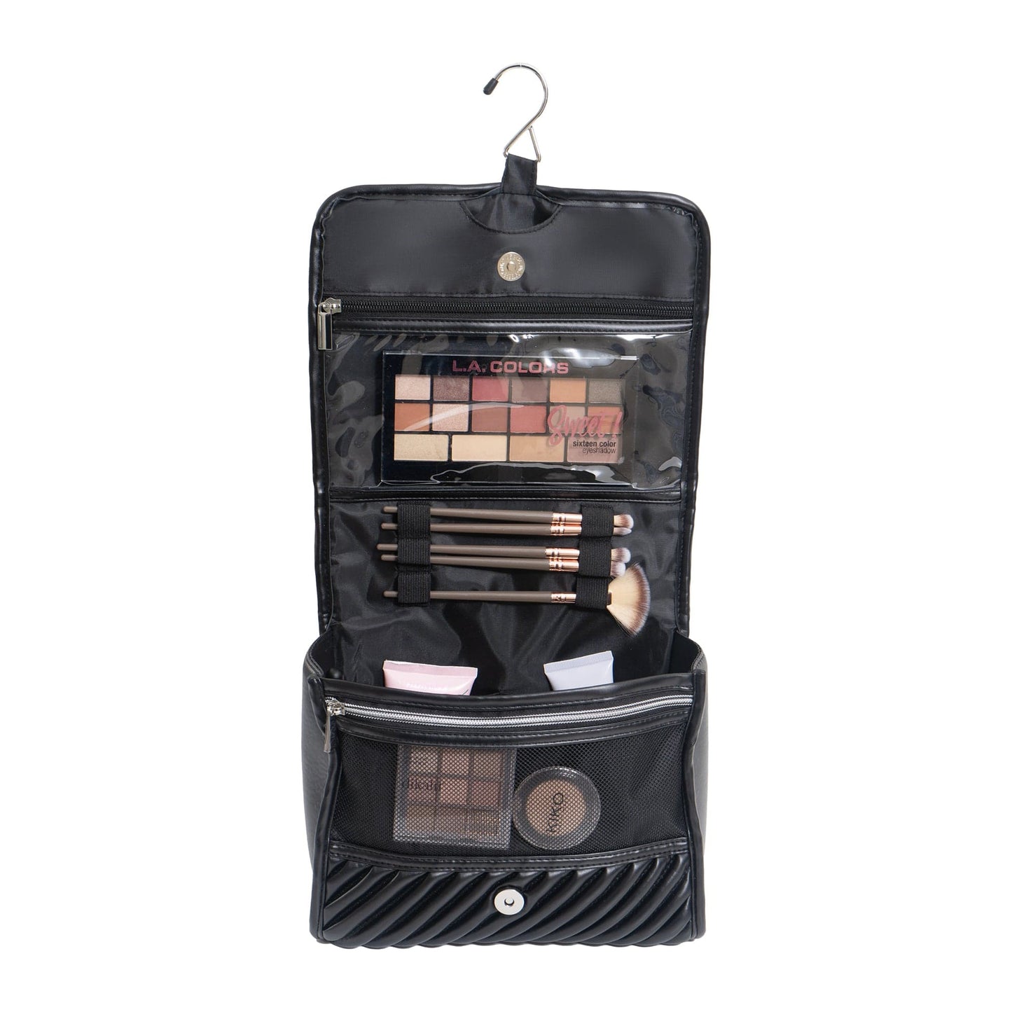 Joan & David The Large Hanging Diagonal Quilted Toiletry Case