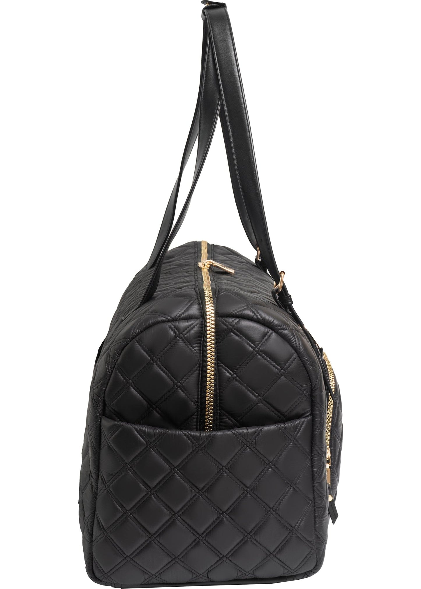 Joan & David The Sloane Diamond Quilted Weekender Duffle Bag