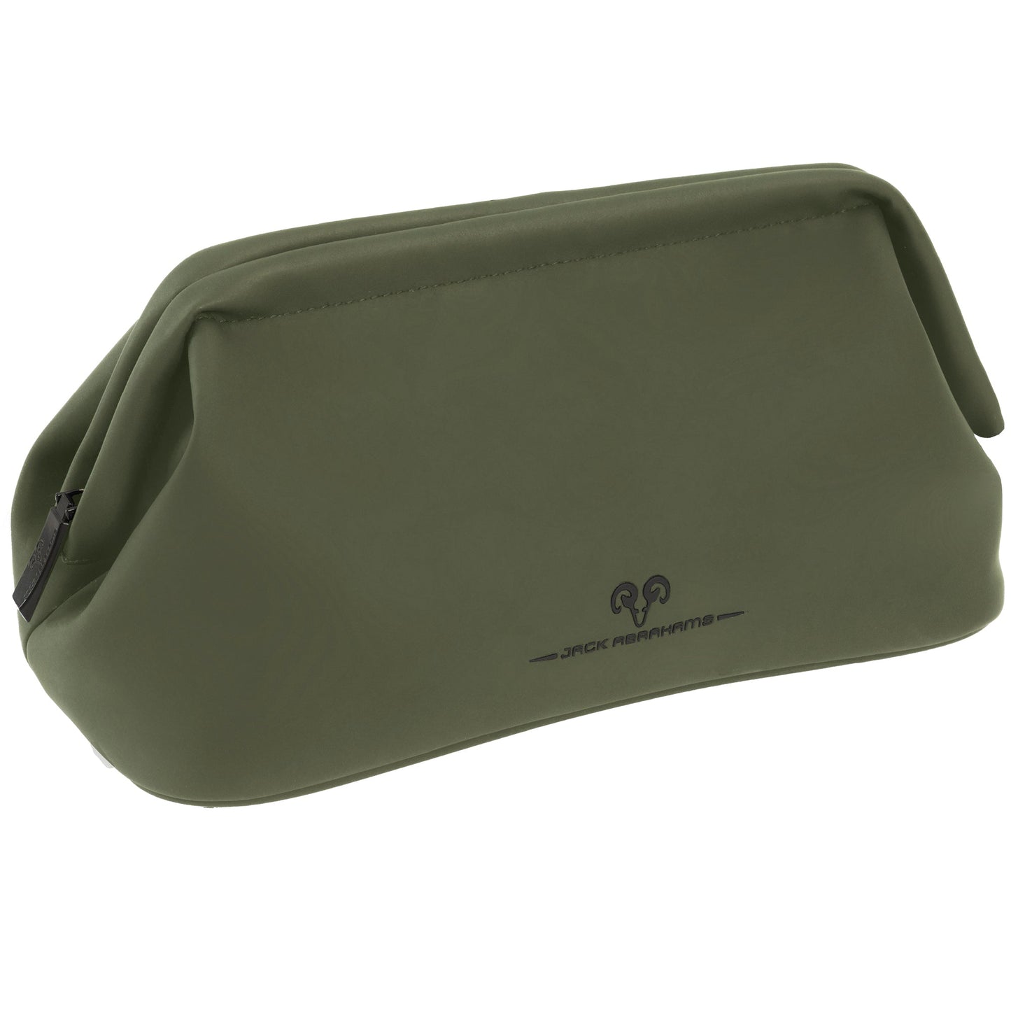 Jack Abrahams The Triton Square Frame Smooth Tarpaulin Travel Dopp Kit