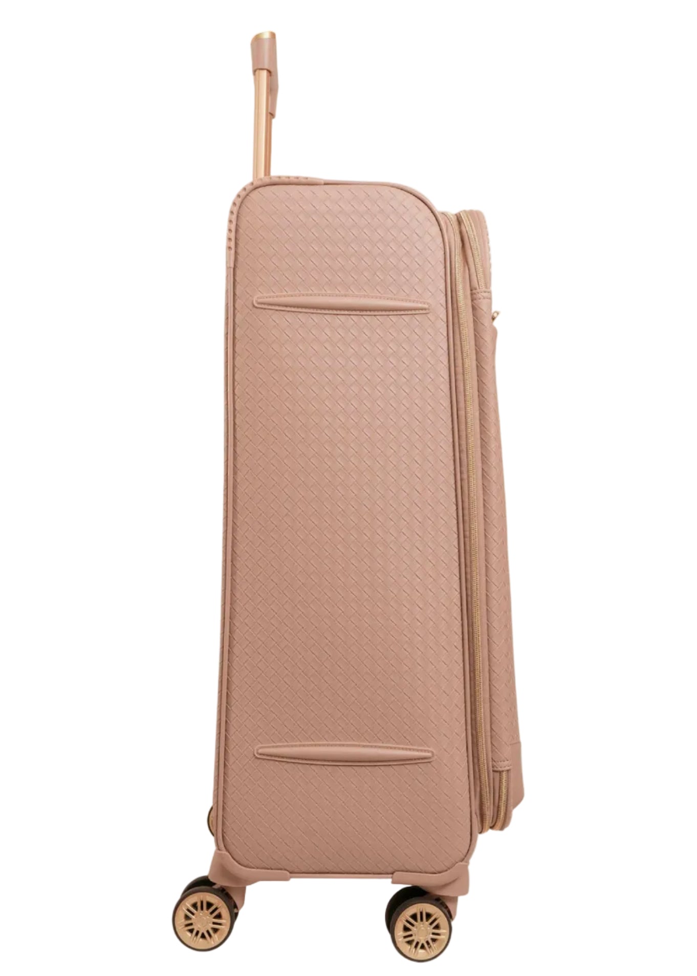 Ellen Tracy 3 PC Soft Sided Woven Faux Leather Luggage Set – 21