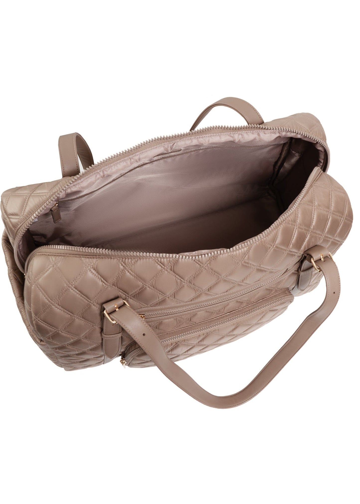 Joan & David The Sloane Diamond Quilted Weekender Duffle Bag