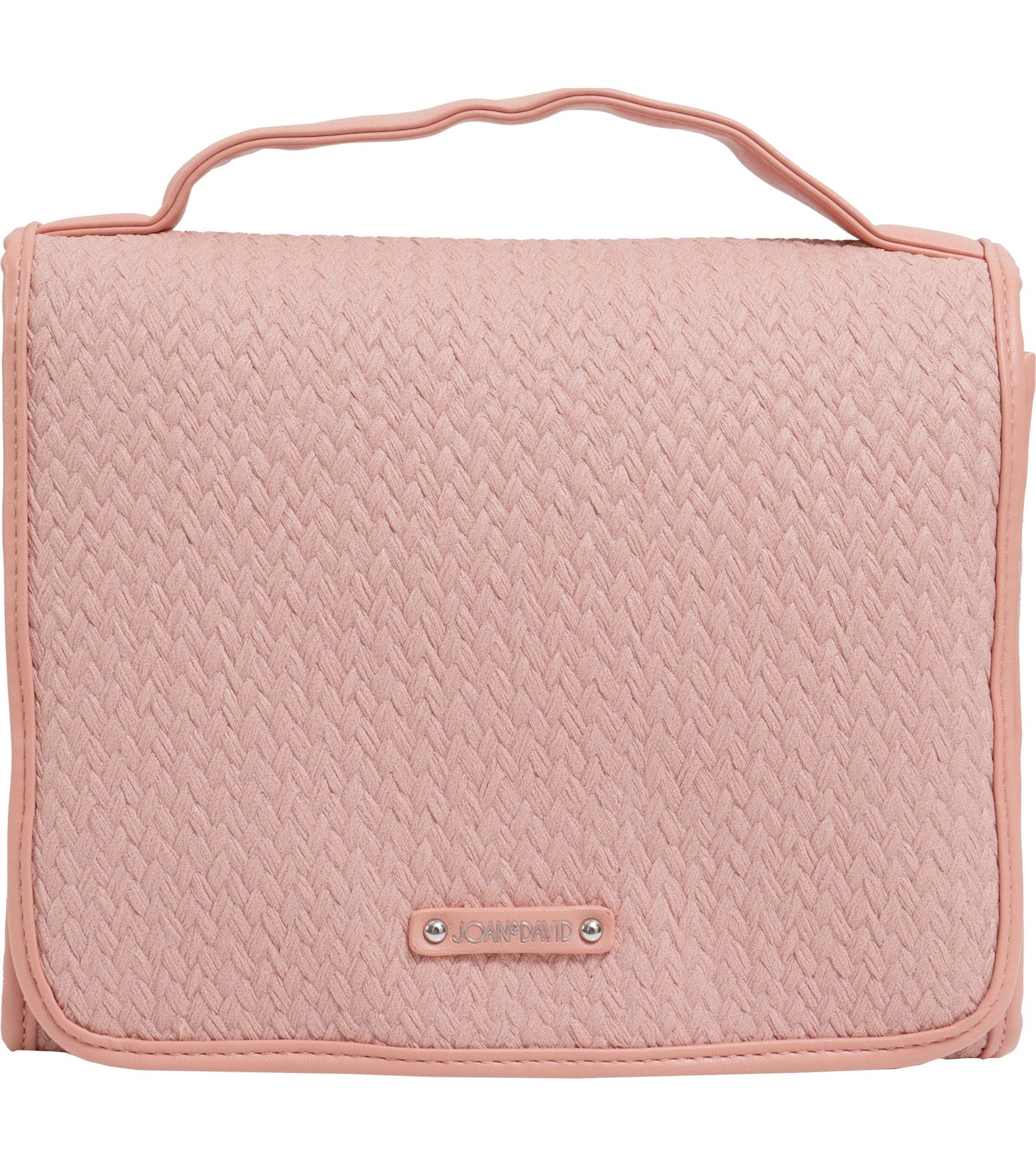 Joan and David The Woven PU Top Handle Hanging Toiletry Case