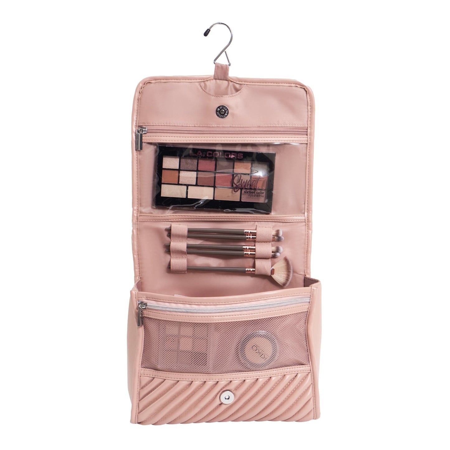 Joan & David The Large Hanging Diagonal Quilted Toiletry Case