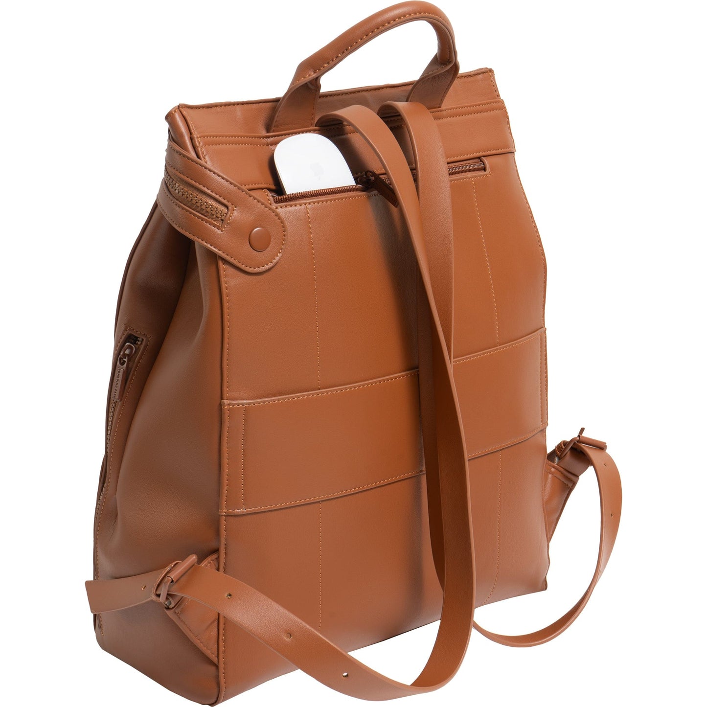 Boarding Pass The Verona Vegan Vachetta Leather Square Backpack