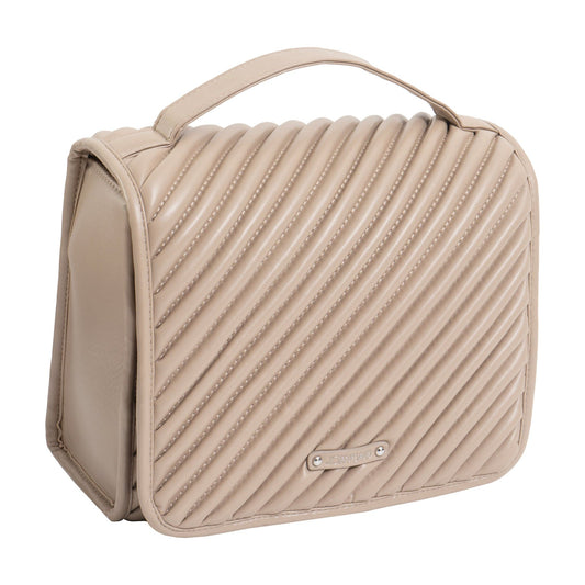 Joan & David The Large Hanging Diagonal Quilted Toiletry Case