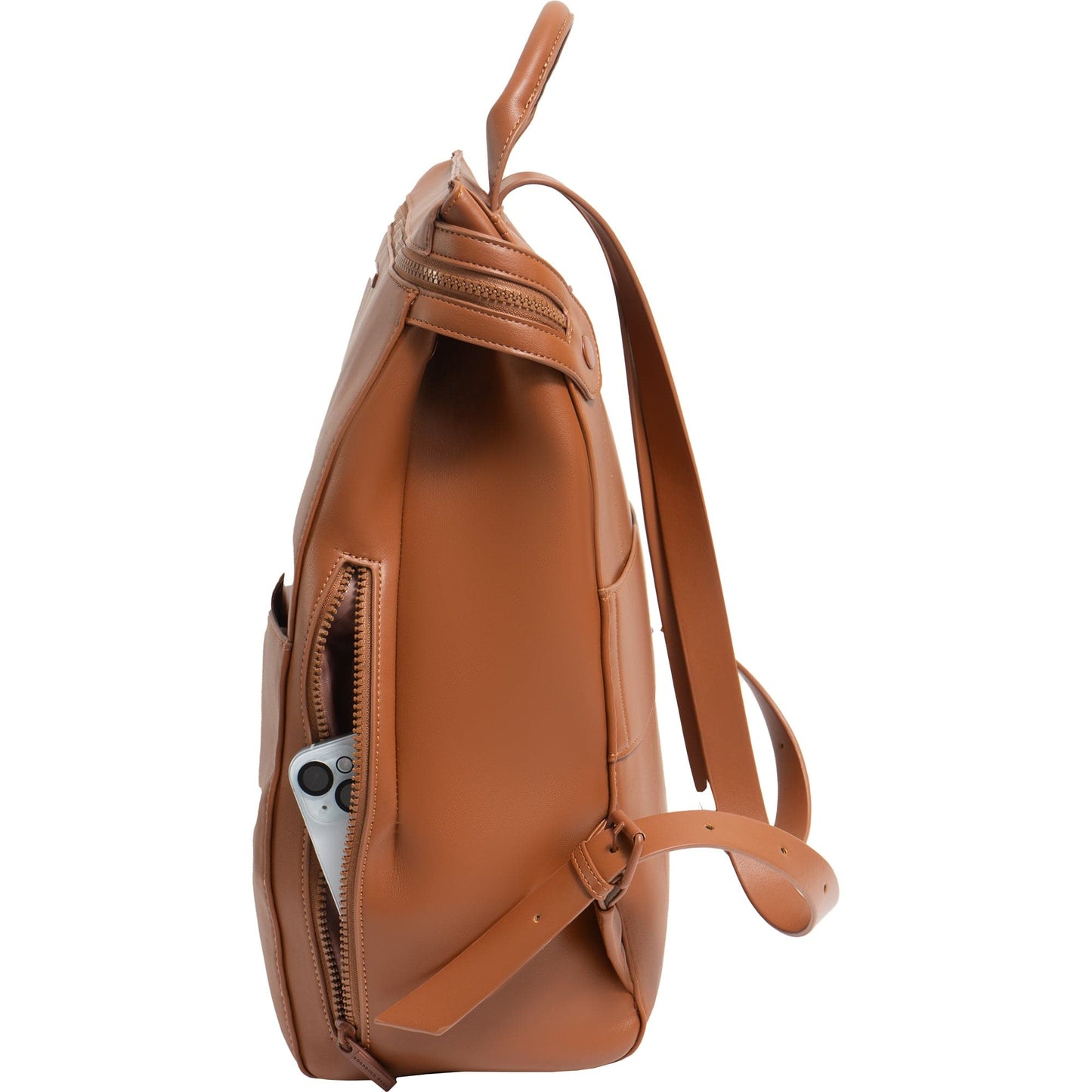 Boarding Pass The Verona Vegan Vachetta Leather Square Backpack
