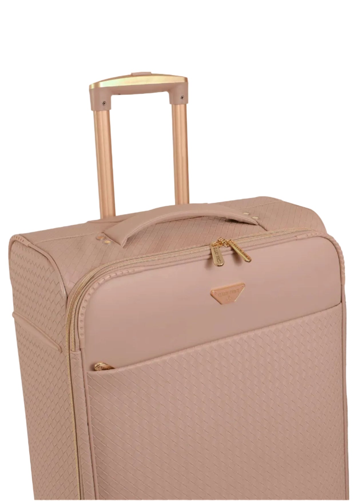 Ellen Tracy 3 PC Soft Sided Woven Faux Leather Luggage Set – 21
